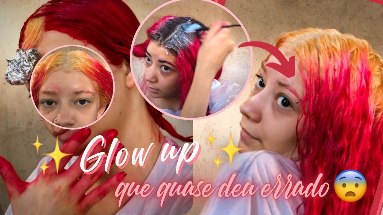 DIA DE ✨glow up✨RETOCANDO A RAIZ E MUDANDO O VISUAL🧜‍♀️|cabelo, sobrancelha e piercing novo