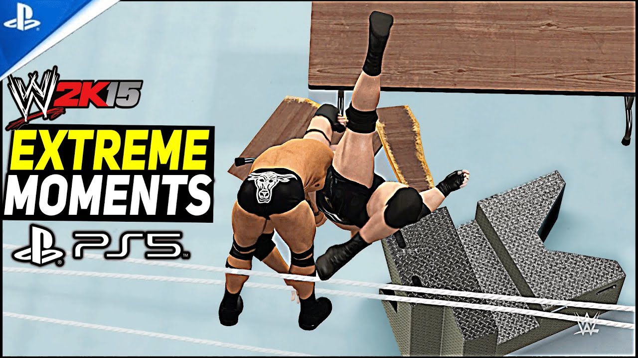 Extreme Moments: WWE 2K15 on PS5! 4K 60FPS