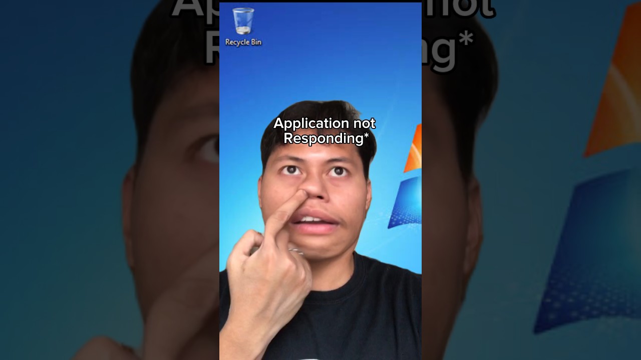When The App Is Not Responding #youtubeshorts #application #computer #relatable