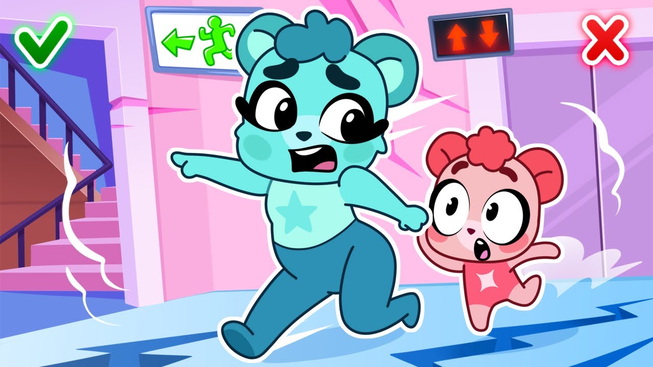 Earthquake Safety 🏃😱 More Safety Rules 🚨 Funny Cubs | Shiny Box TV