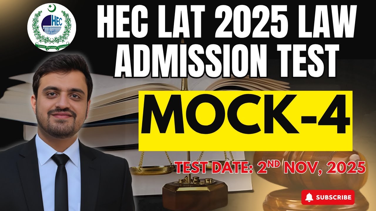 Law Admission Test 2025 Preparation | Mock Test 4 | New Session Join Now | LAT Past Papers