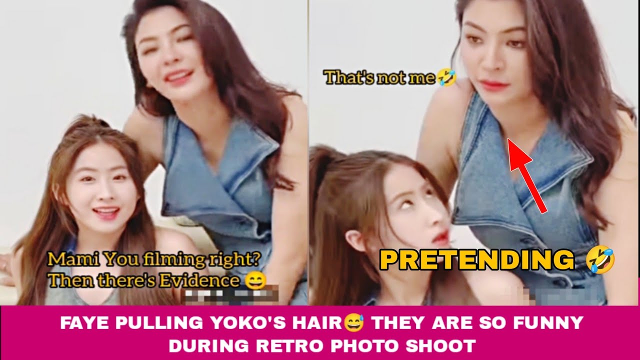 FAYE AND YOKO SO FUNNY DURING RETRO PHOTO SHOOT #fayeyoko #blanktheseries