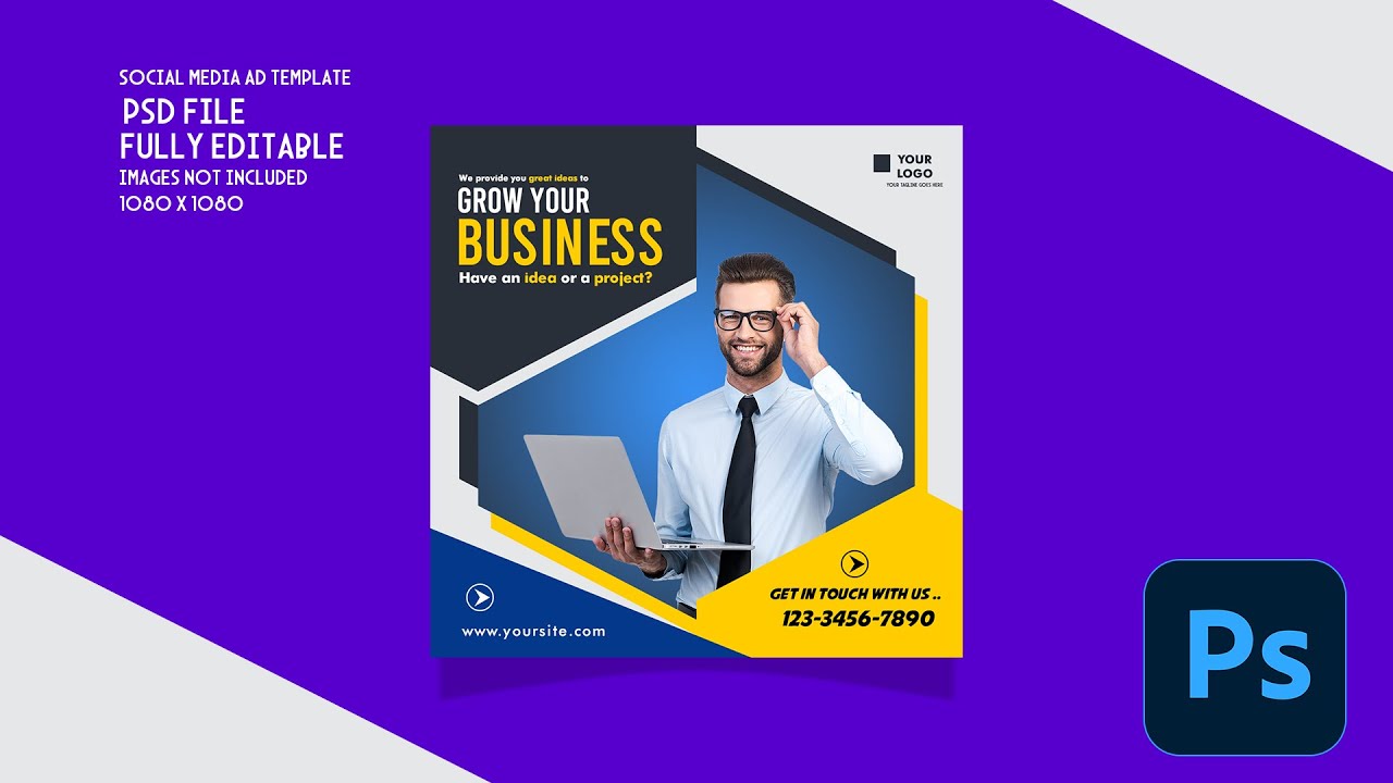 Social Media AD Design | Instagram Post |Photoshop Tutorial