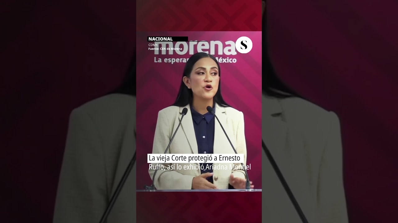 #Nacional 👀 La vieja Corte protegi&oacute; a Ernesto Ruffo, acusa Ariadna Montiel