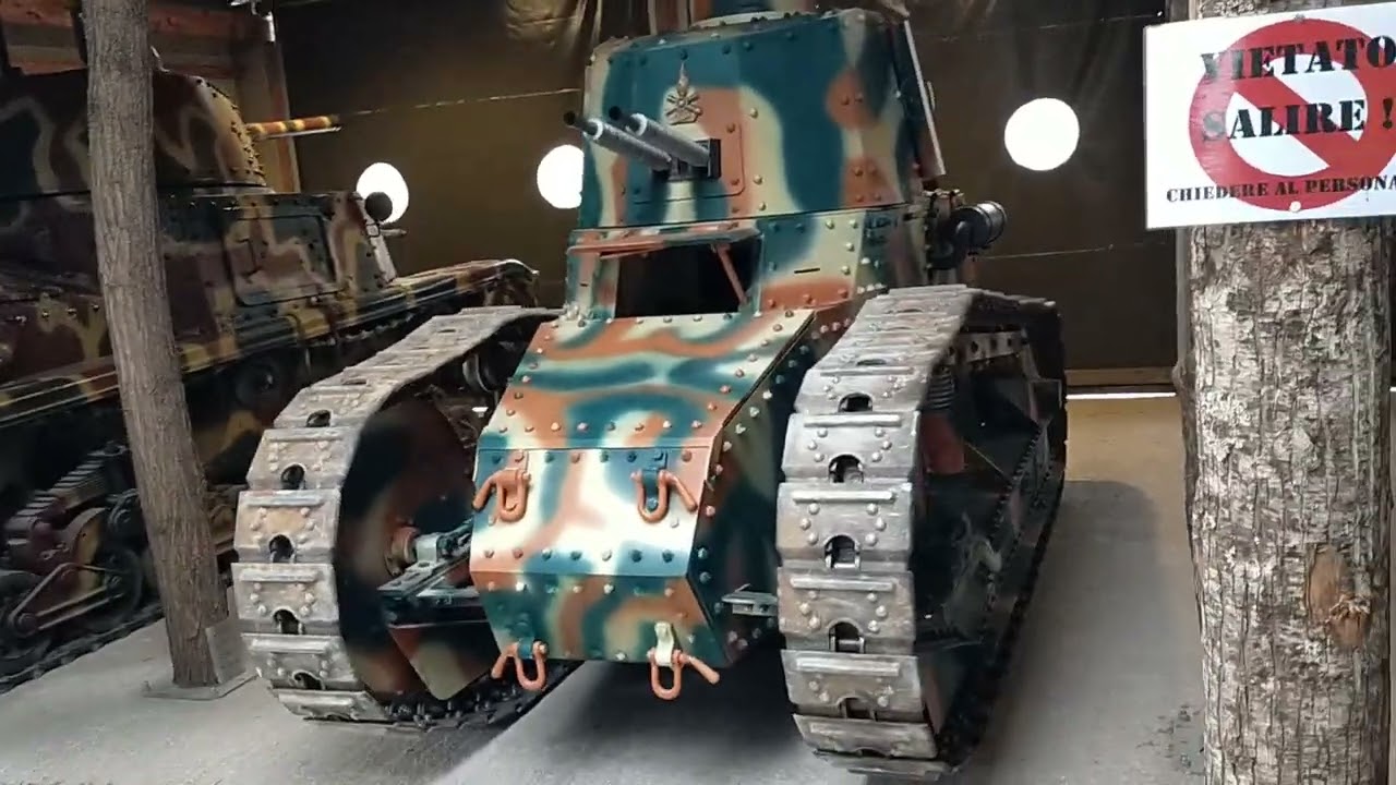 Italian tanks Fiat 3000, L3/35 and Ansaldo M15/42 and SPA TL37 light  gun tractor.