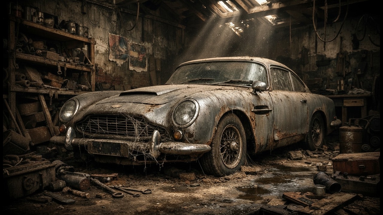 ASMR Car Restoration Full Rebuild of 1964 Aston Martin DB5 Forgotten Garage Find from Abandoned