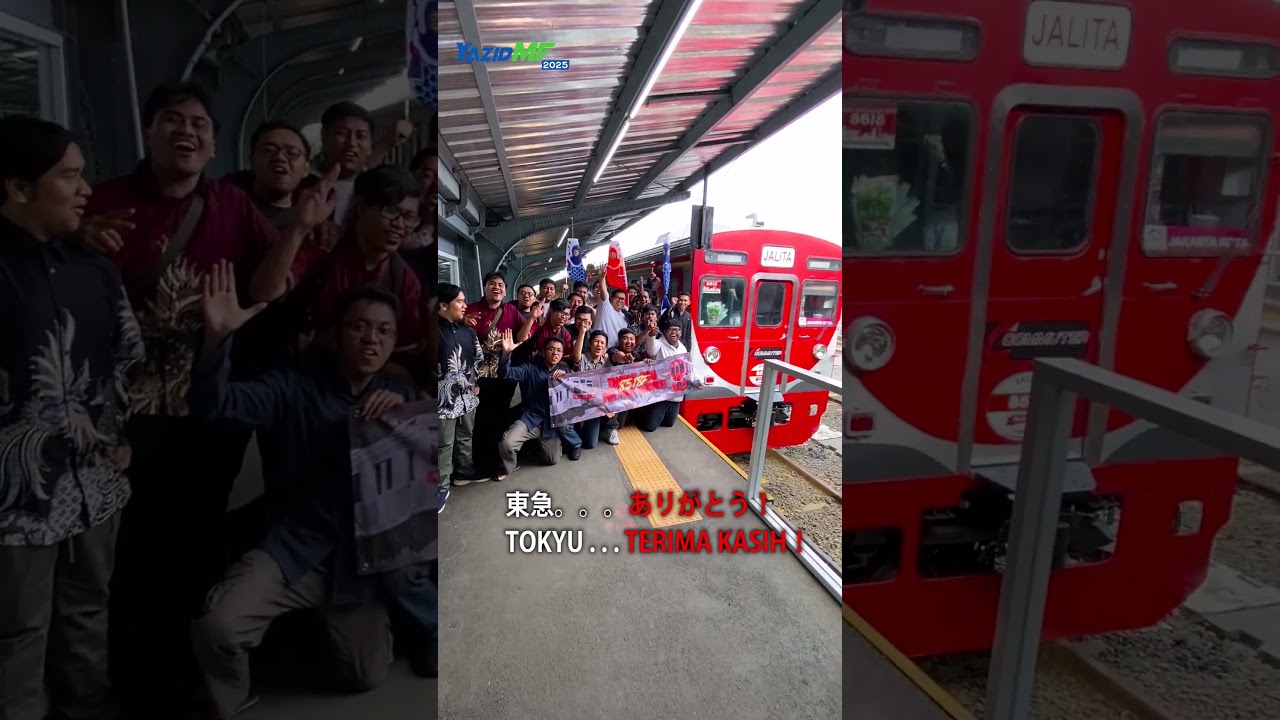 東急。。。ありがとう！・Tokyu . . . Terima Kasih・Ucapan Perpisahan KRL 東急8500系「JALITA」 #Shorts