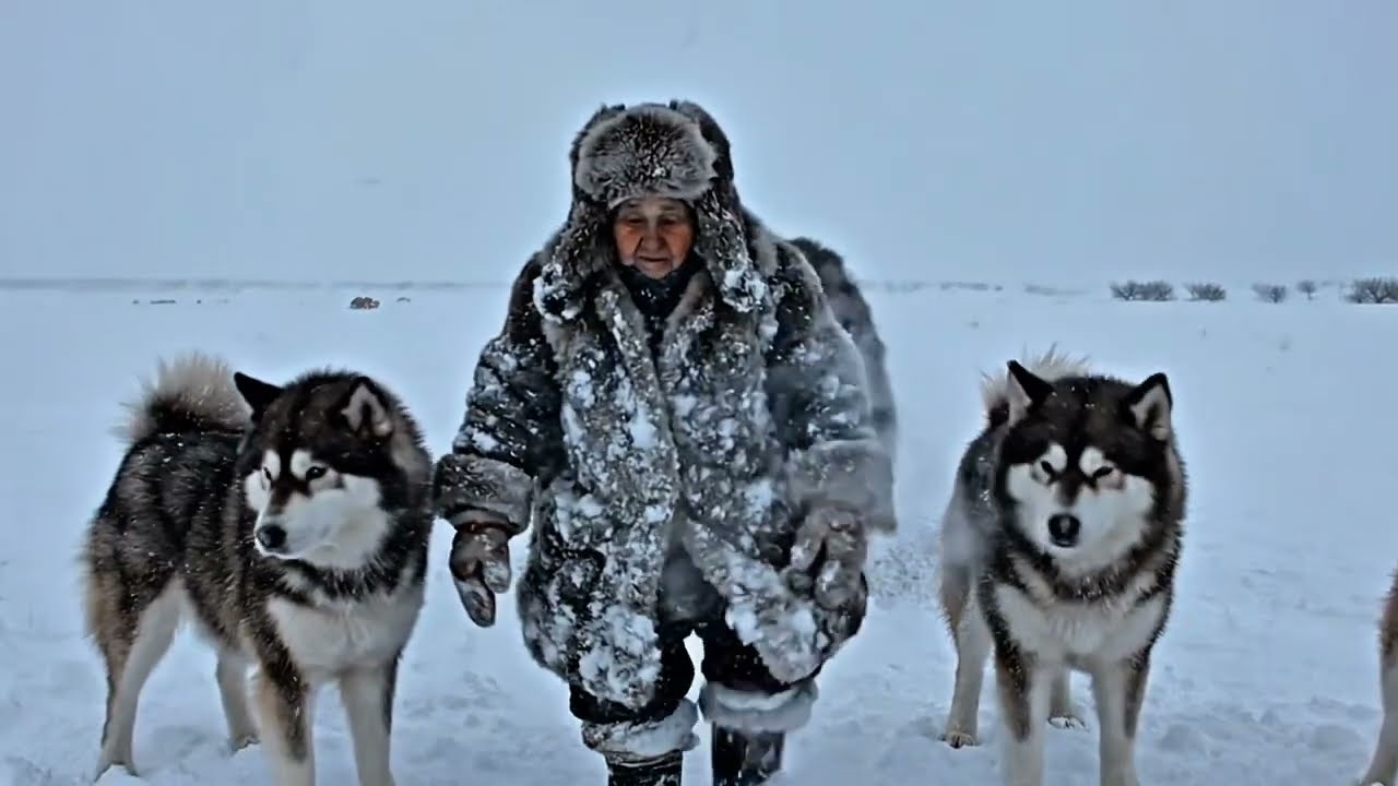 93 Year Old Woman Alone in the Siberian Wilderness | Life at −71°C 