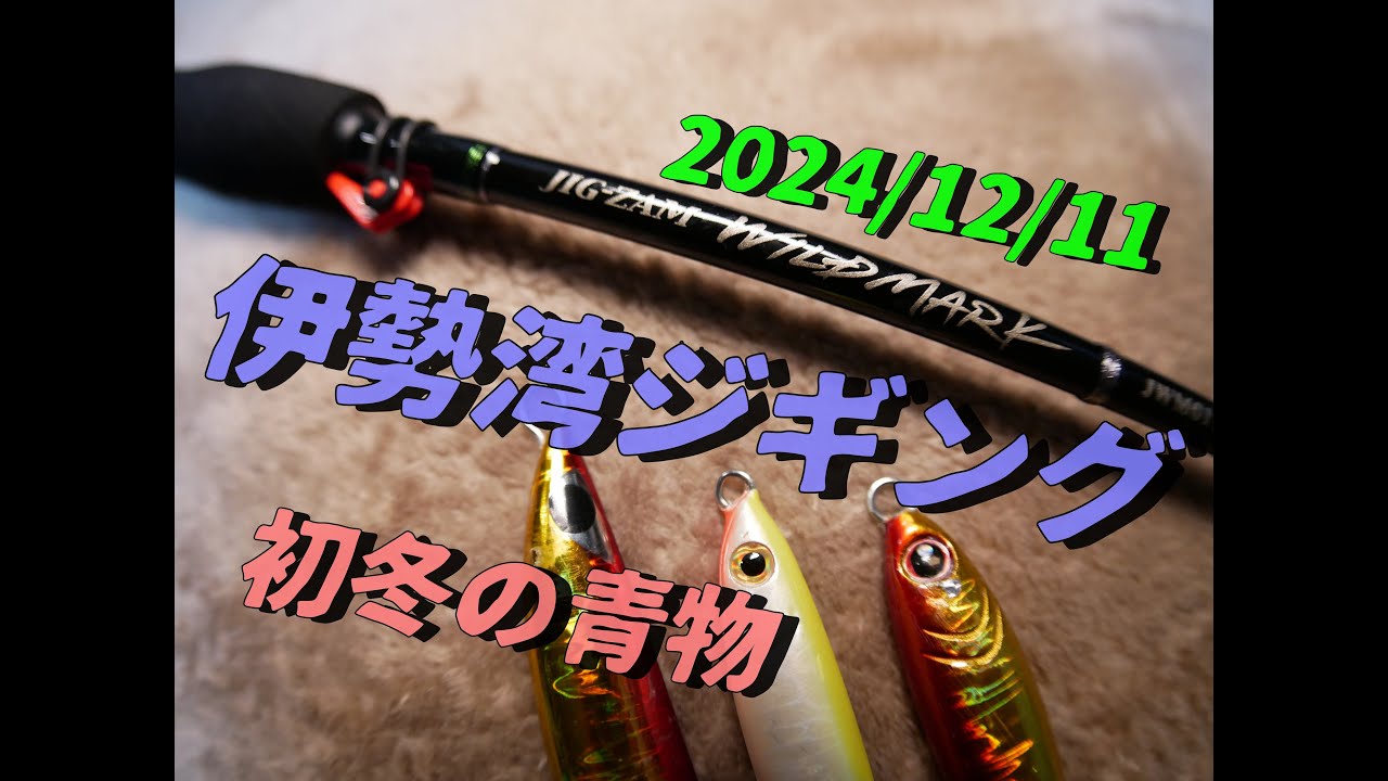 2024/12/11  初冬の伊勢湾ジギング、本日の青物のご機嫌は？
