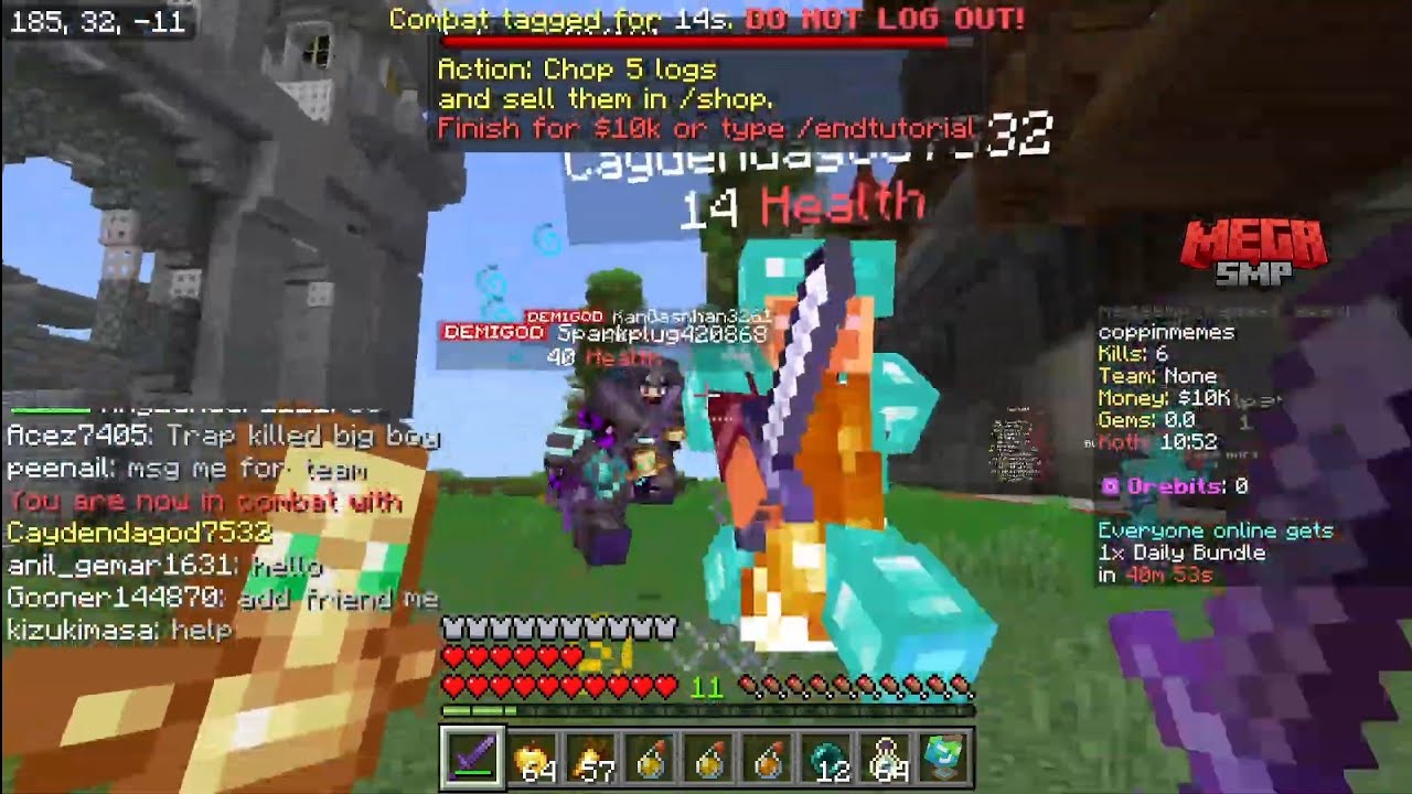 Mega SMP Minecraft livestream - NEW Bedrock Featured Server