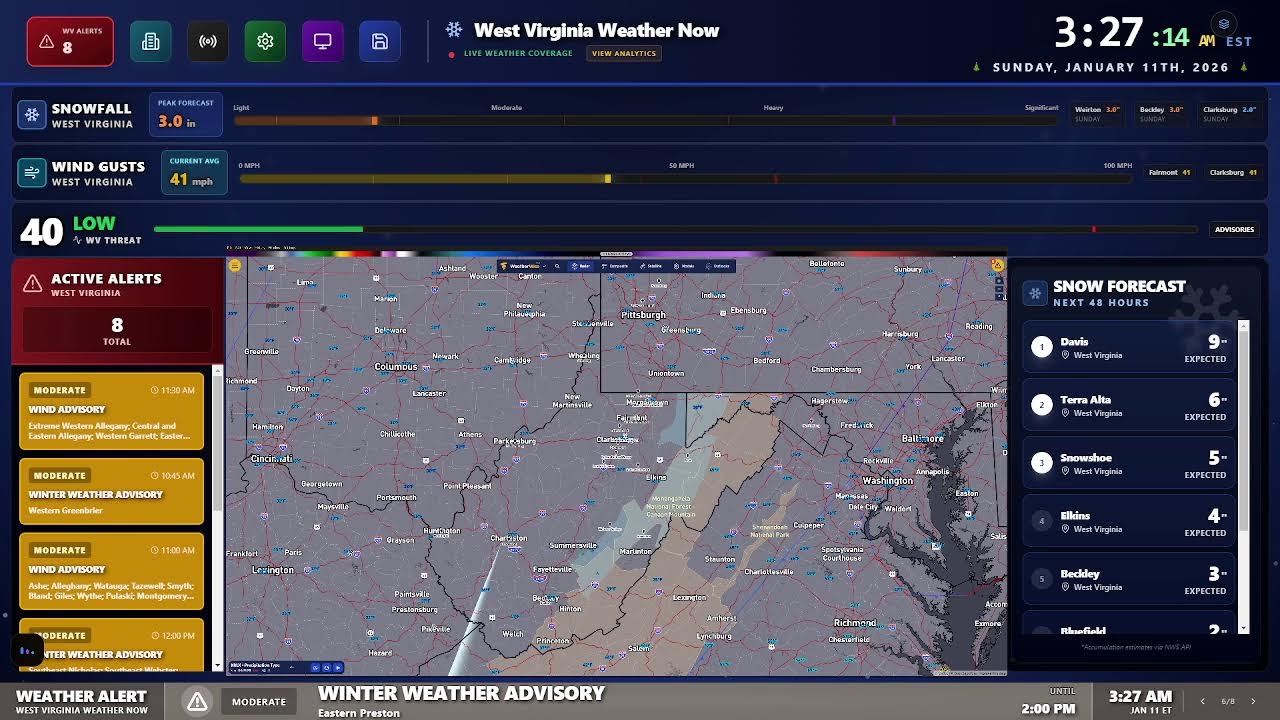 Live 24/7 weather