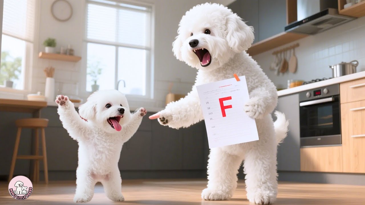 Little dog Doggo ran away from home because of Bad Grades‼️🏠 making his Mom Dog angry and worried 🐶