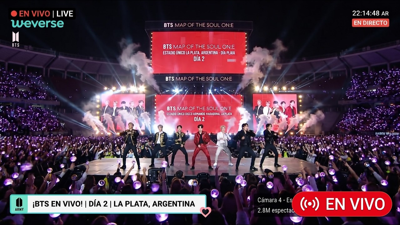 Segundo d&iacute;a de Concierto de BTS en Argentina donde Ver En VIVO | Concierto de BTS Argentina La Plata