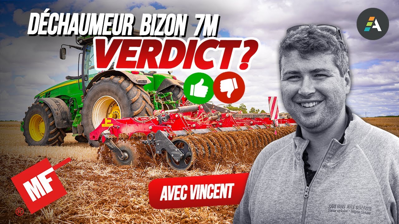 Le MEILLEUR déchaumeur à ce prix ? 😳 Vincent a testé le METAL-FACH BIZON 7m
