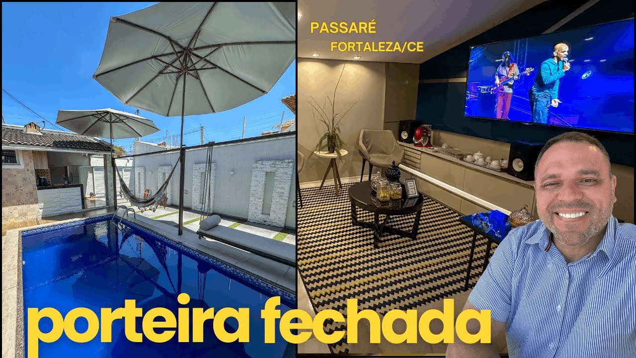 CASA COMPLETA NO PASSARÉ, FORTALEZA/CE: PISCINA AQUECIDA, ENERGIA SOLAR, ÁREA GOURMET, HOME OFFICE.