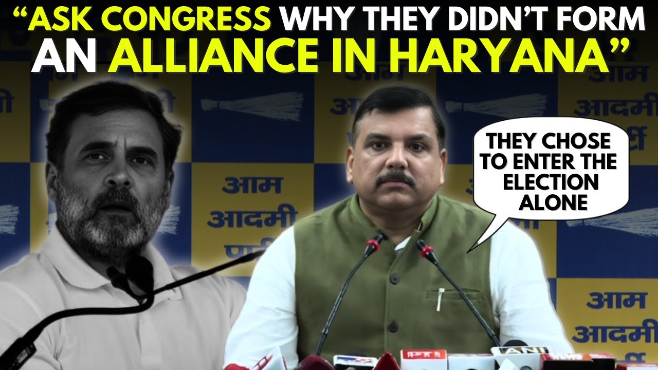 &lsquo;Congress Considered Us Nothing&rsquo;:Sanjay Singh Slams Congress Over Not Forming An Alliance In Haryana