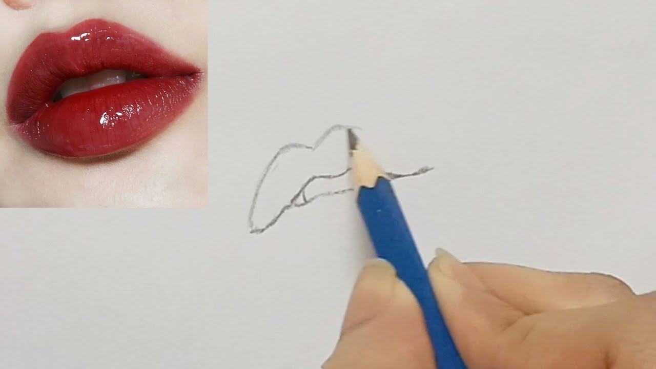 How to Draw Realistic Female Lips: A Step-by-Step Guide | Lips drawing | How to draw lips | lips