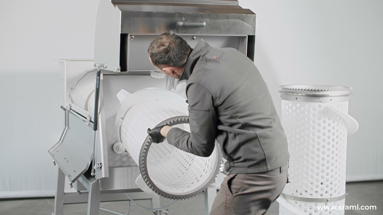 Crushing and Destemming Grapes Overview I SRAML DS10-C Destemmer