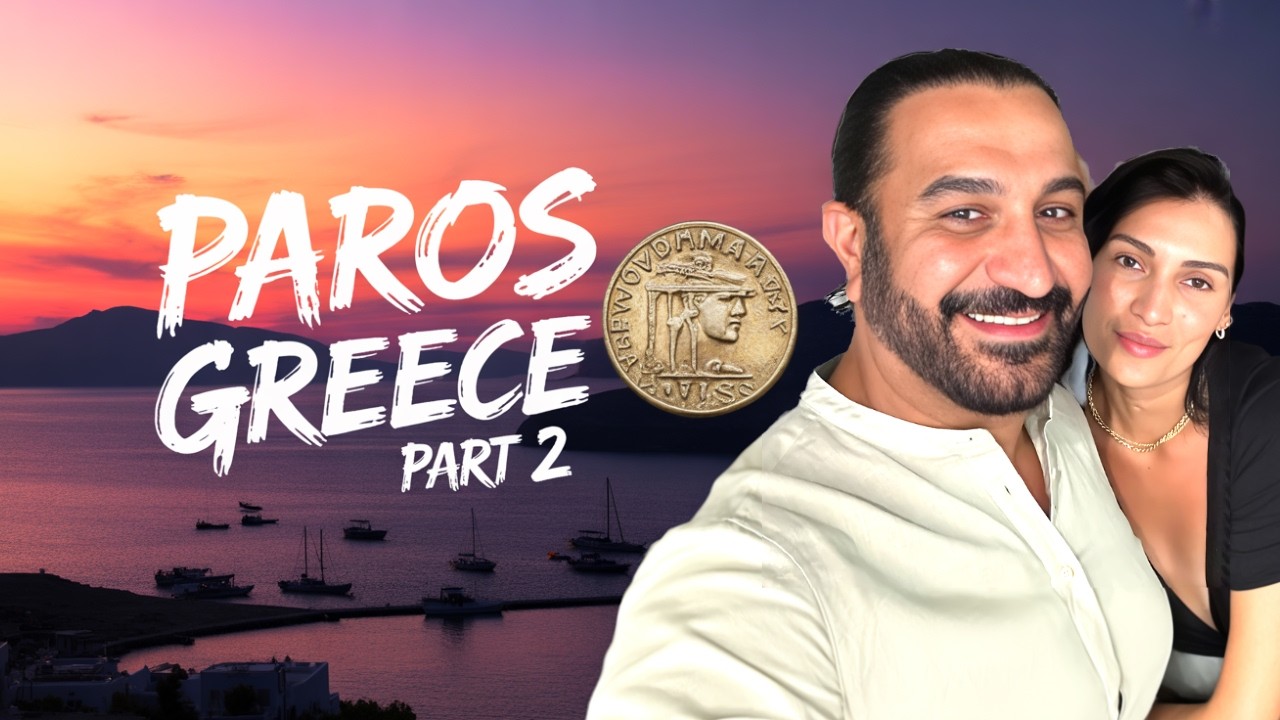 Paros Greece over Mykonos or Santorini? Part 2 🇬🇷 Naoussa Sunset Vibes & Ferry Ride Adventure