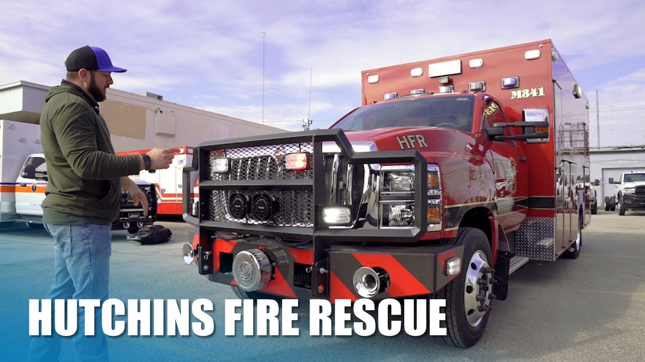 Multiple levels of lighting in this NEW Hutchins Fire Rescue Unit!
