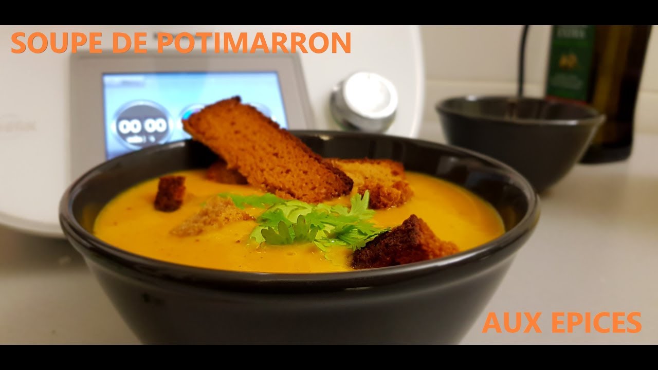 SOUPE DE POTIMARRON AUX EPICES BY THERMOMIX