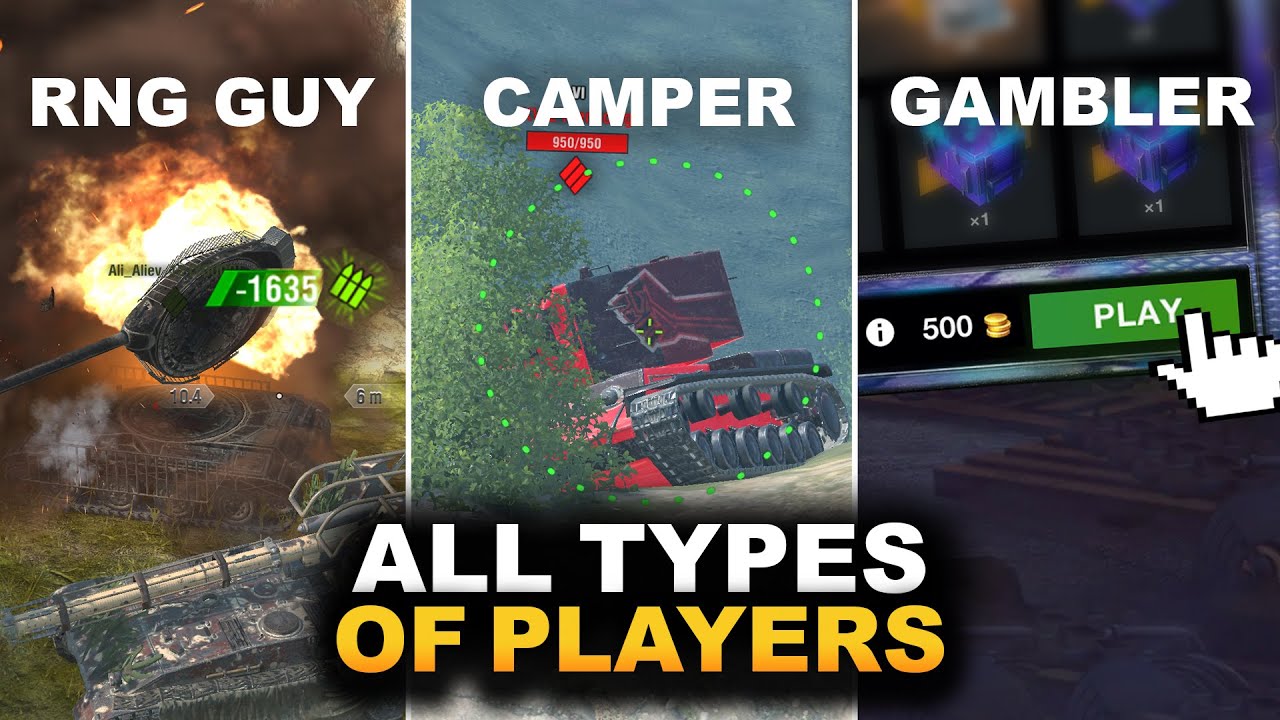 Every TYPE of Players in WoT BLITZ // Which ONE are YOU?