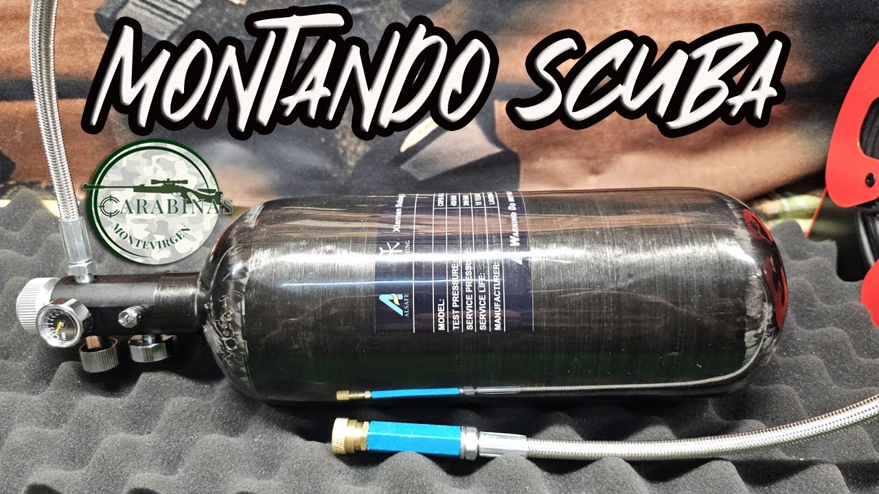 MONTANDO SCUBA DE 2 LITROS TUXING DE FIBRA DE CARBONO