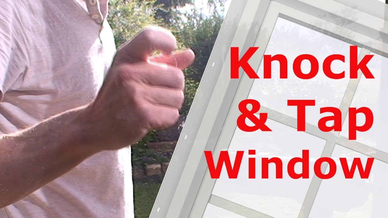 Knocking and Tapping on Window Sounds ~Recording Sound Effects