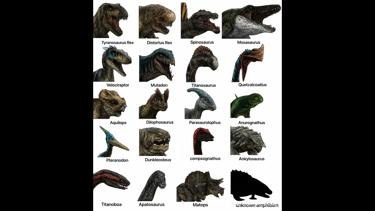 JWR Variants #jurassicworld #dinosaur #dino #dinoedit #dinosauredit #jurassicworldrebirth