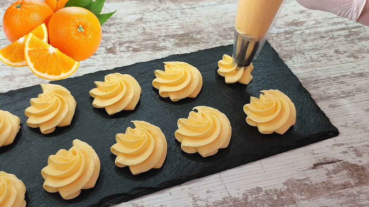 Без молока! Всегда получается вкуснейший ароматный крем из АПЕЛЬСИНОВ! Очень быстро и просто!