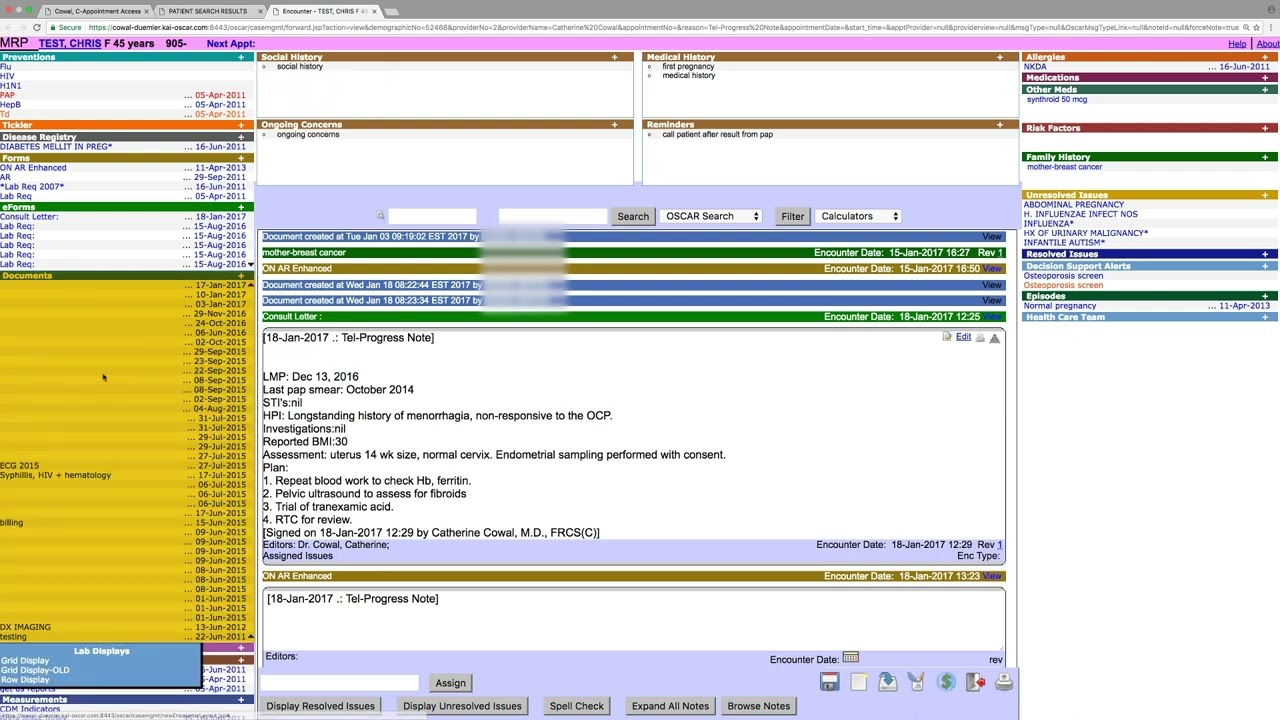 OSCAR EMR Training Video