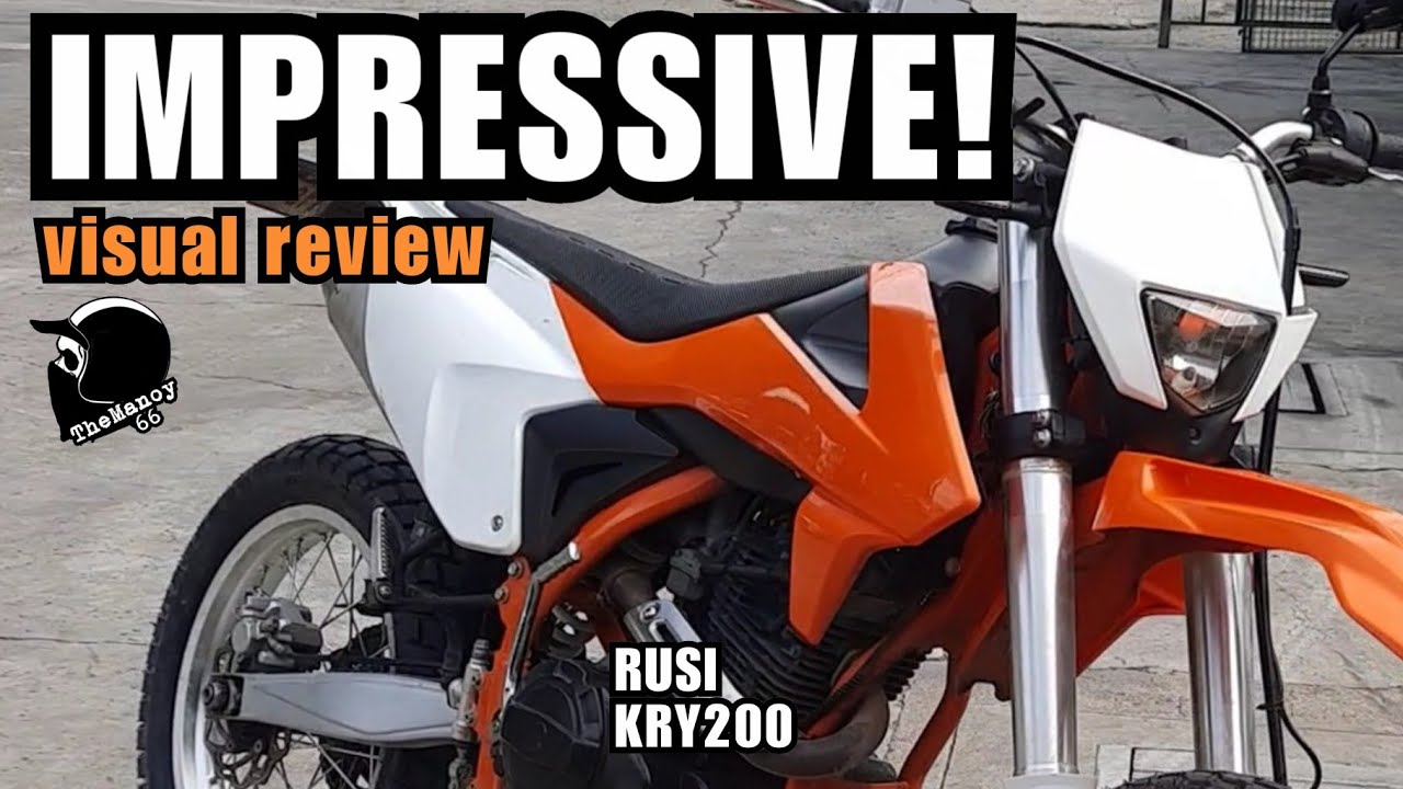 RUSI KRY200 Enduro - The most affordable 200cc dirtbike EVER! - Walk around review