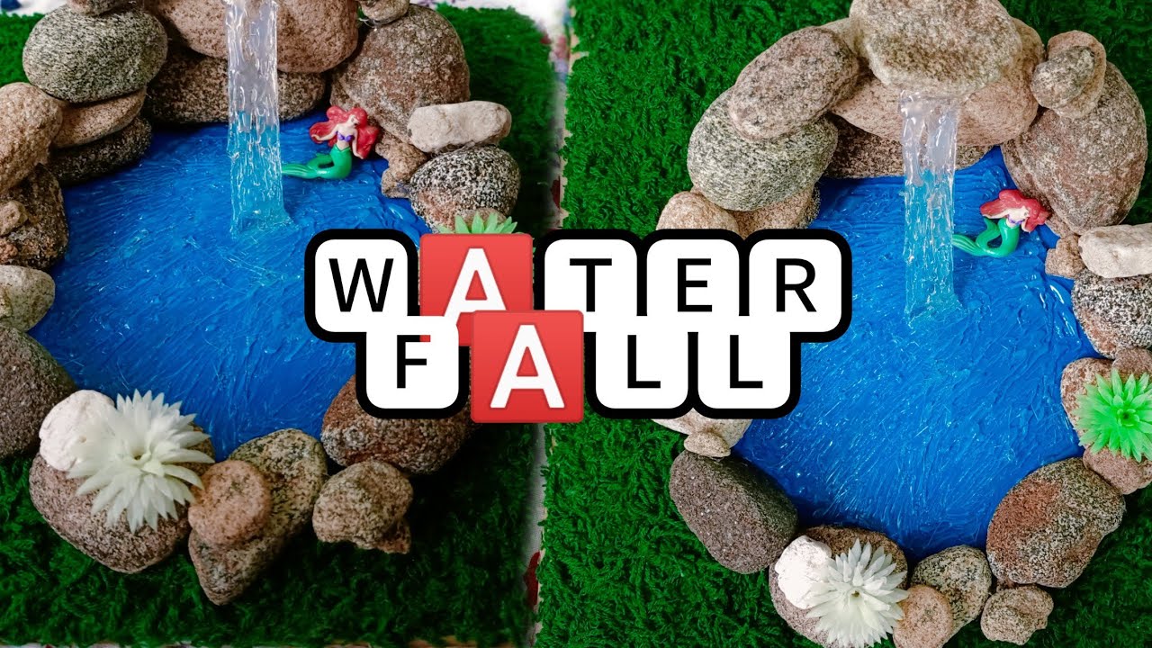 AMAZING WATER FALL💦 WITH HOT GLUE