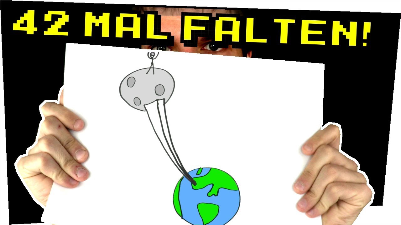 Warum du PAPIER 42 MAL FALTEN musst um zum Mond zu kommen! - Experimente zum nachmachen #125