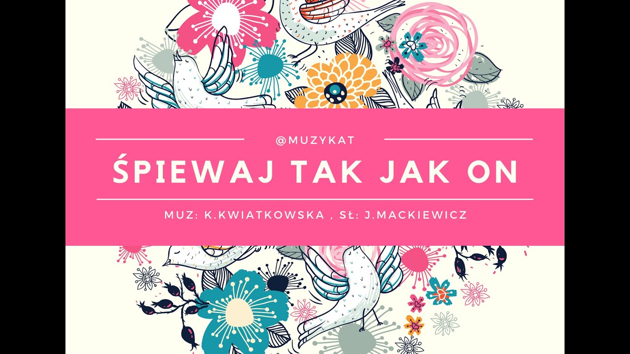 Śpiewaj tak jak on | MuzyKat | MUZYKALNIE DLA DZIECI