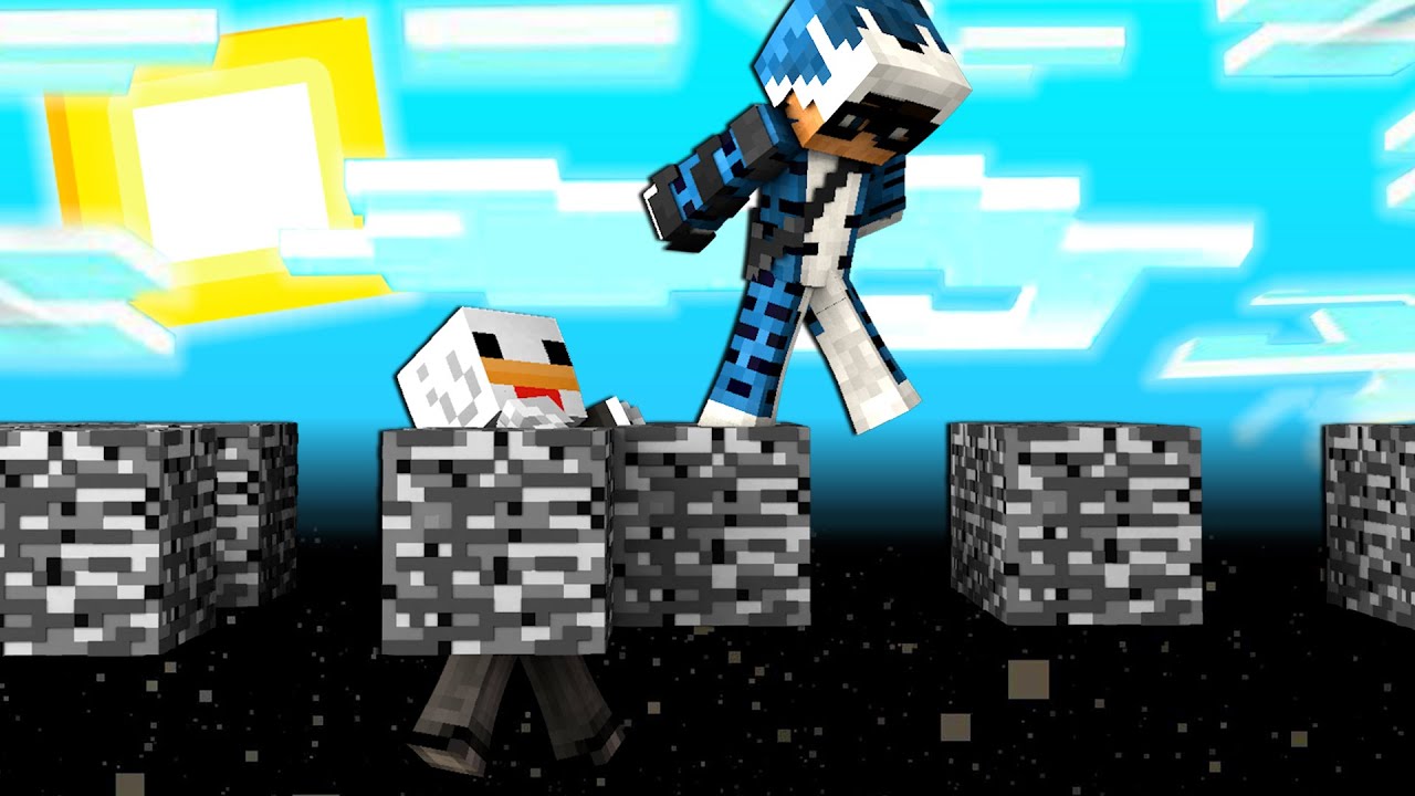 MINECRAFT PARKOUR MA I BLOCCHI SI DISTRUGGONO SOTTO DI NOI - ITA