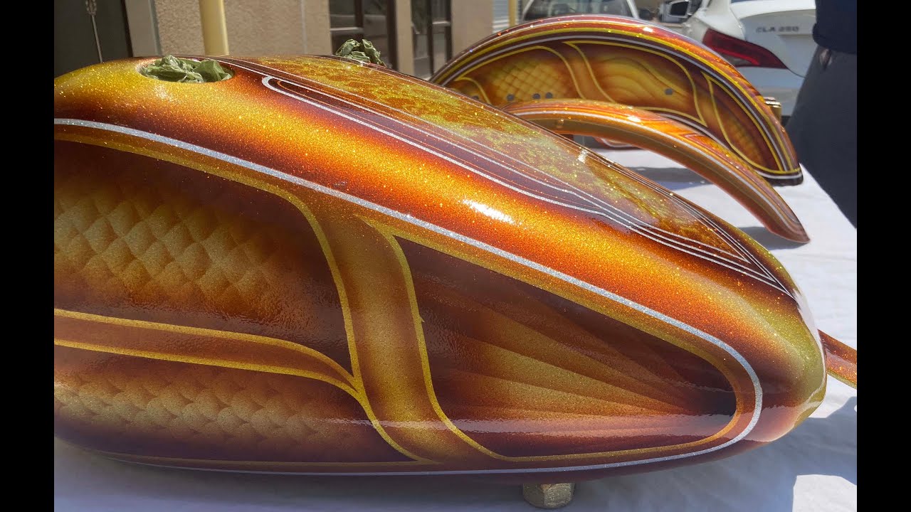 FXR candy and metal flake custom PAINT JOB HIGHLIGHTS