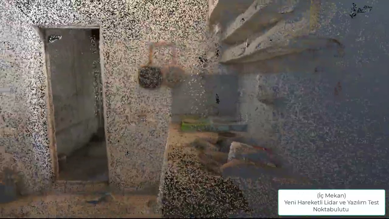Mobil Lidar Sistemi ile iç mekanlar da Yüksek Çözünürlüklü Noktabulutu (Pointcloud) Üretimi