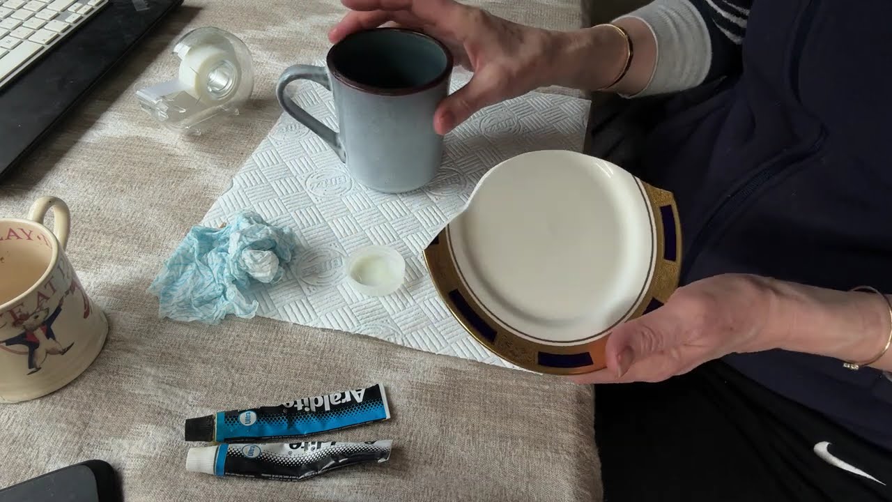 How to Fix a Broken Porcelain Plate or Pottery Dish (Professional Ceramic Repair Tutorial) 🛠