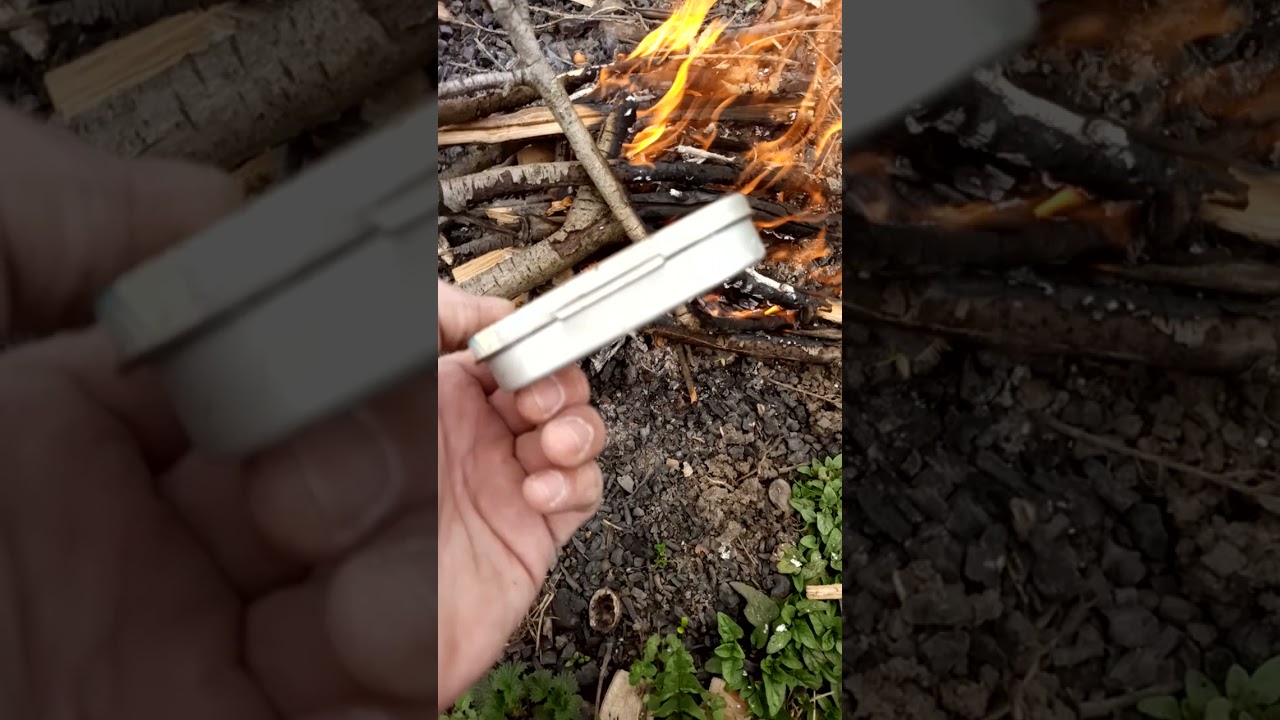carbonizare măduvă de nap pentru folosirea cu amnarul tradițional.