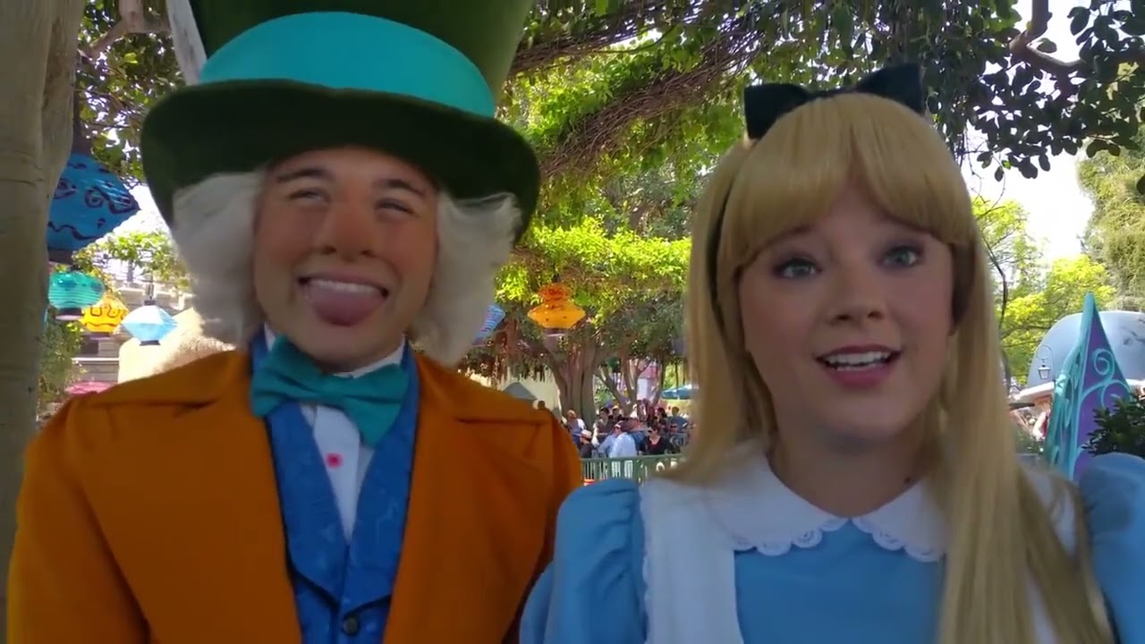 Alice and Mad Hatter are extremely popular @ Disneyland CA! -Fatima Lakhani Reupload