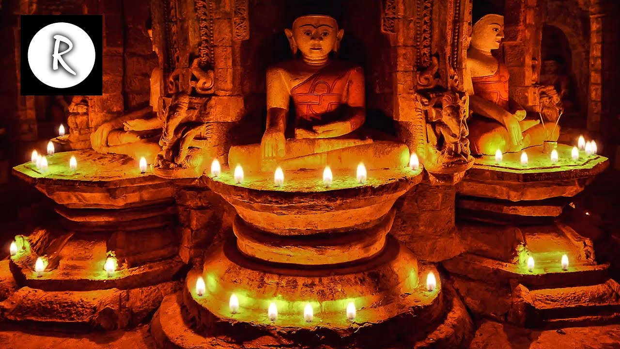 Buddha Temple w/ Tibetan Singing Bowls for Meditation, Insomnia, Spiritual Journey, Relaxation