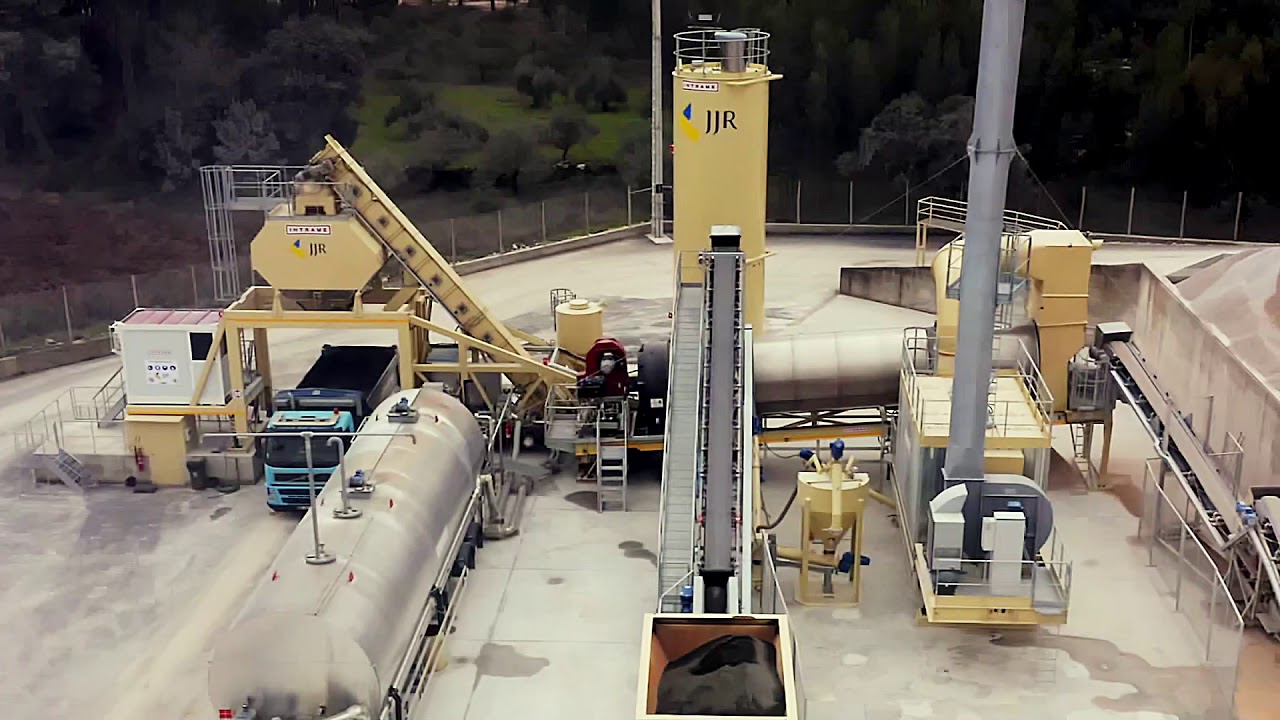 INTRAME Continuous Asphalt Plant Flow-Mix 180R. Fátima, Portugal