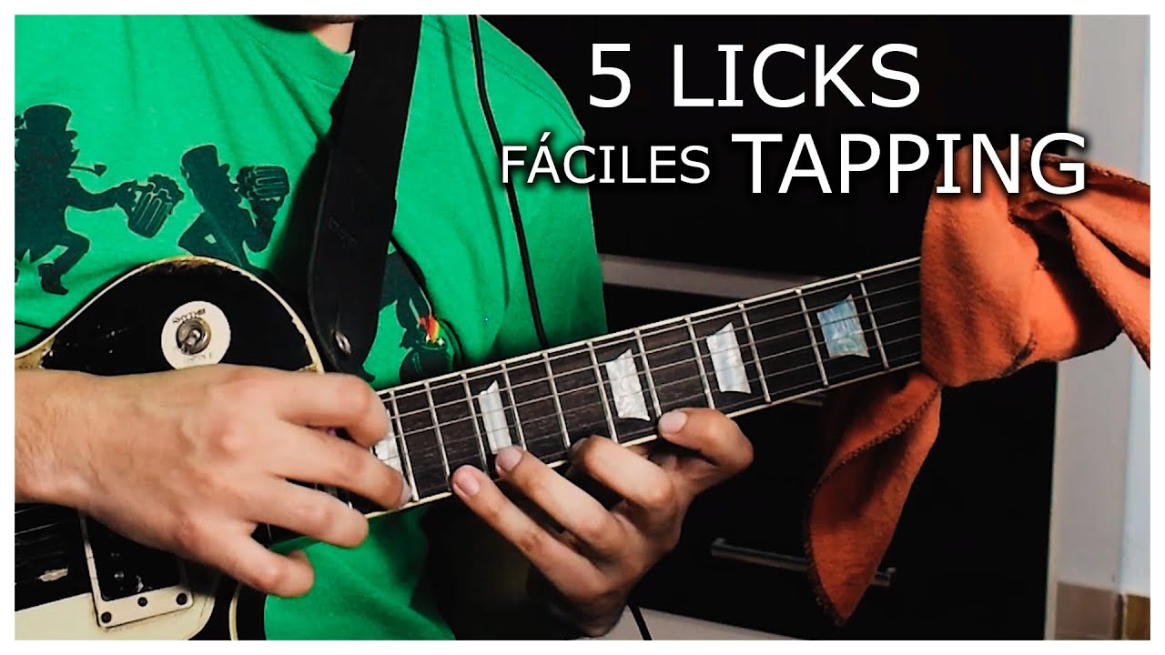 5 INCREIBLES LICKS FÁCILES CON TAPPING | CON TABLATURAS