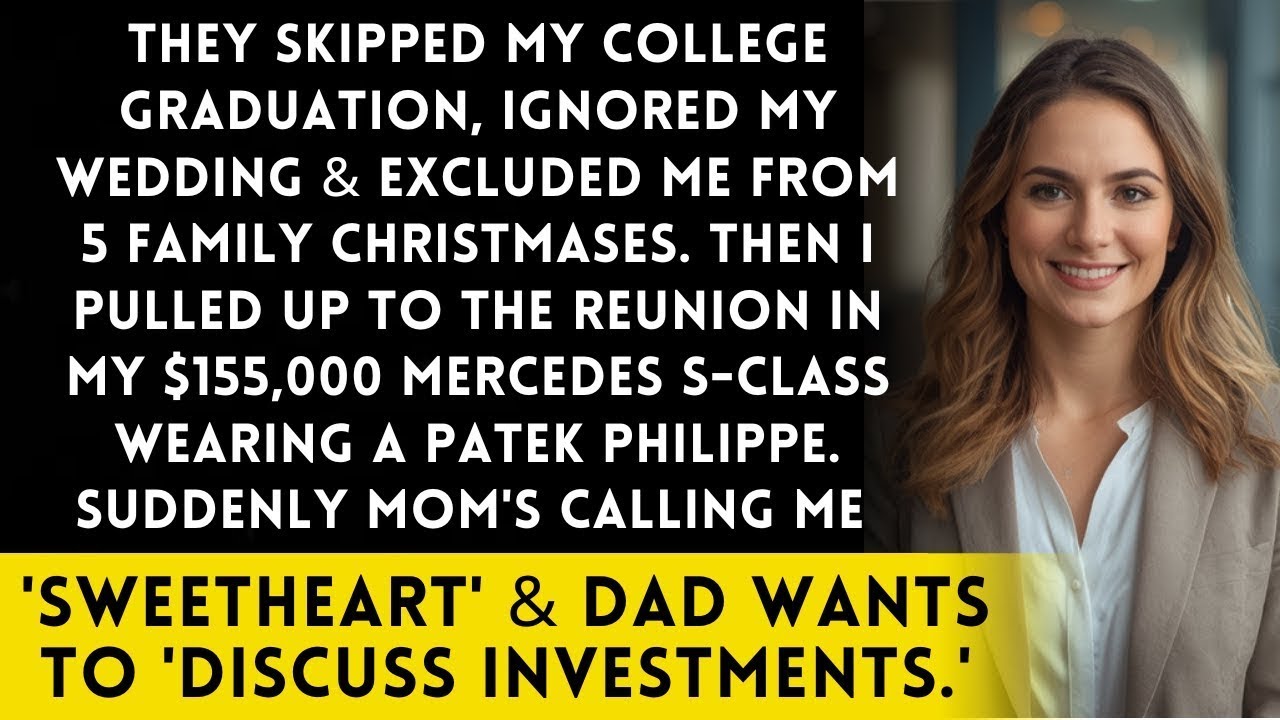 They Skipped My Graduation, But When They Saw My 155K Mercedes at the Reunion, Everything Changed