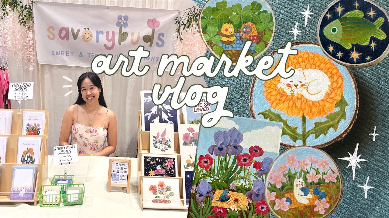 chasing my dreams ♡ SJMade Summer Fair 🌞 art market vlog