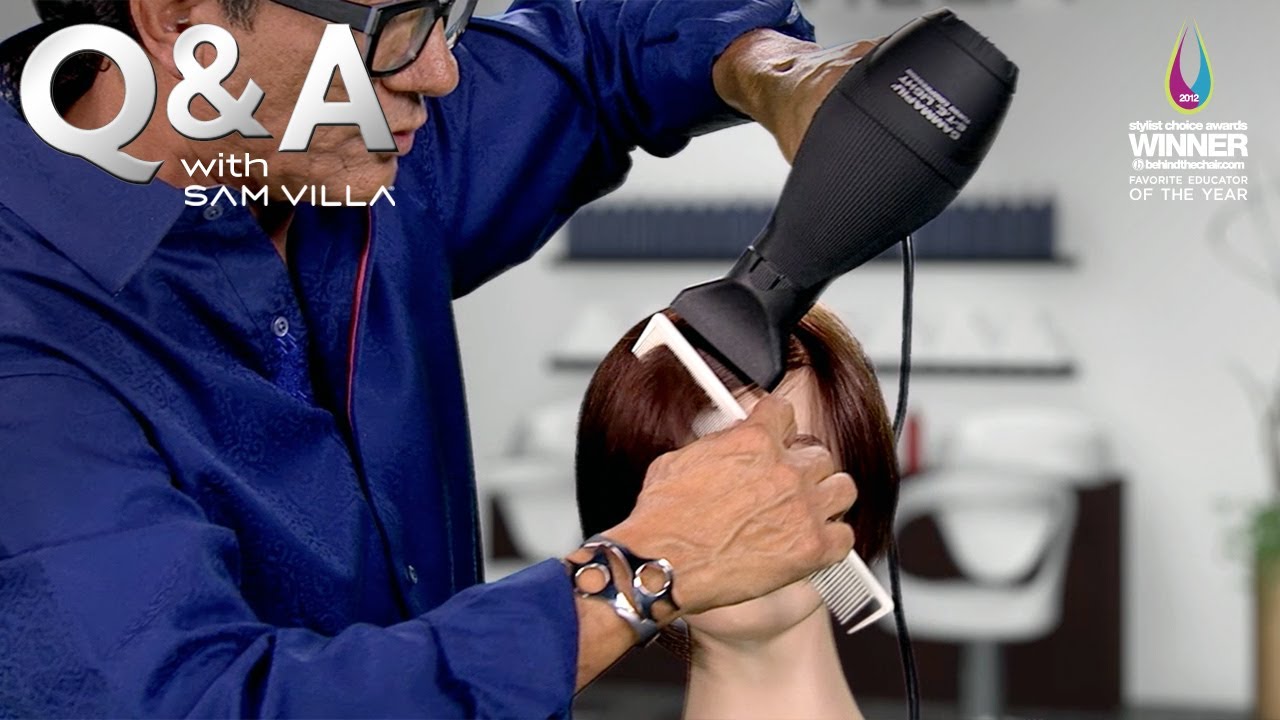 How To Train Your Bangs / Fringe With A Blow Dryer And Comb