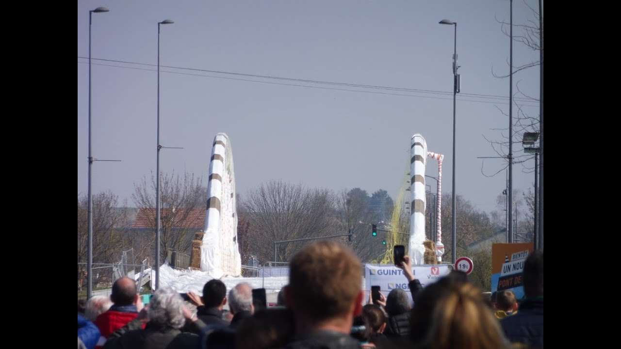D&eacute;molition par explosion du Pont de Witry &agrave; Reims (19/03/2022)