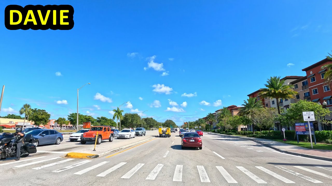 Davie Florida Driving Through
