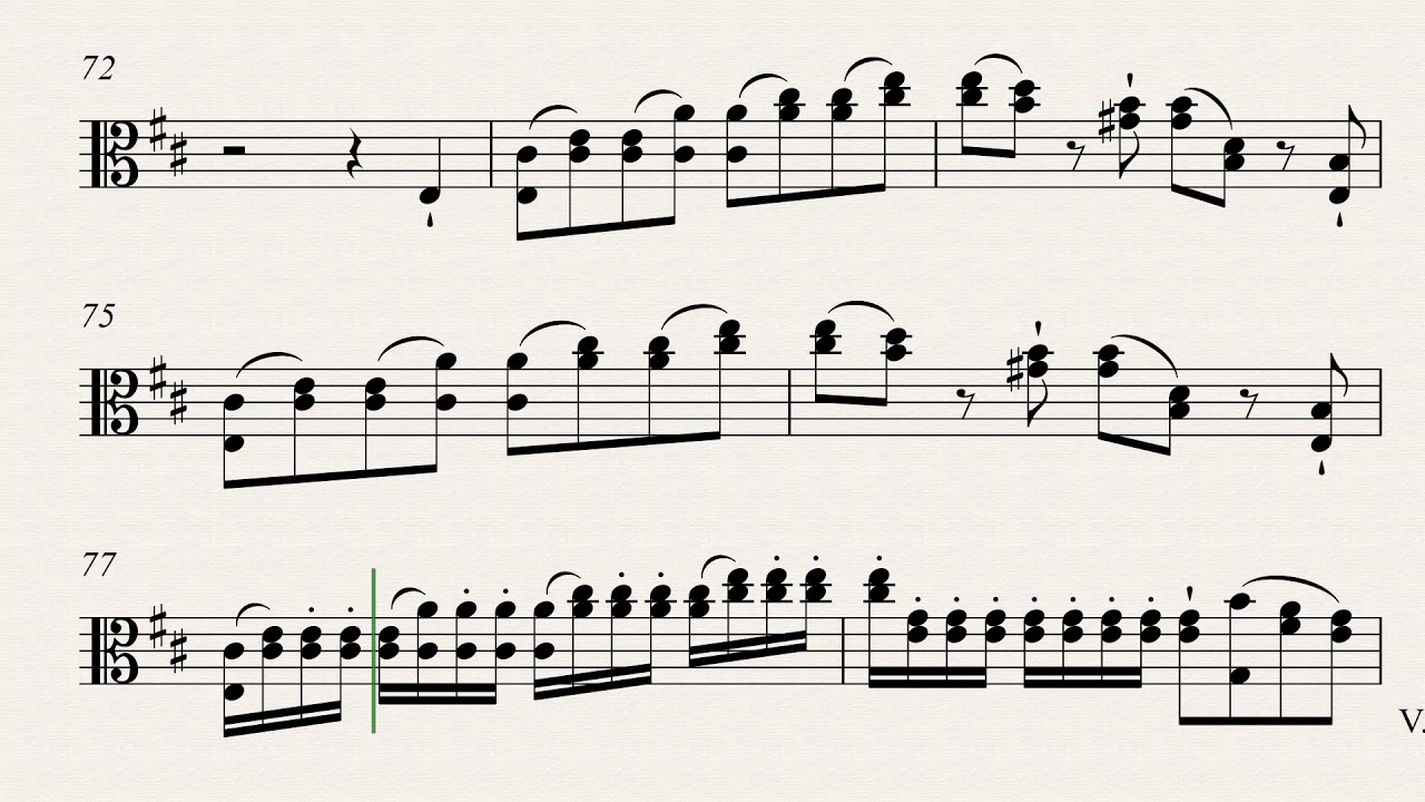 Hoffmeister: Concerto in D major for Viola and Orchestra 1ºand (orchestra accompaniment)